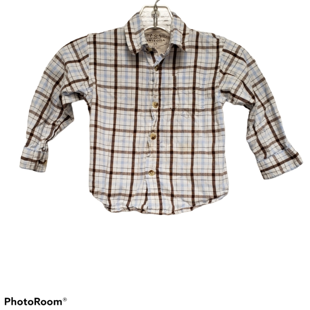 Arizona Jean Company Plaid Button Down Shirt